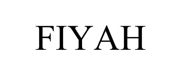 Trademark Logo FIYAH