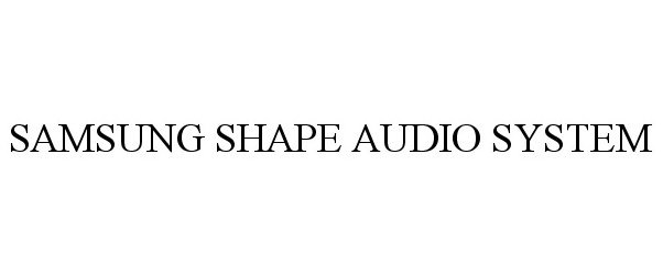  SAMSUNG SHAPE AUDIO SYSTEM