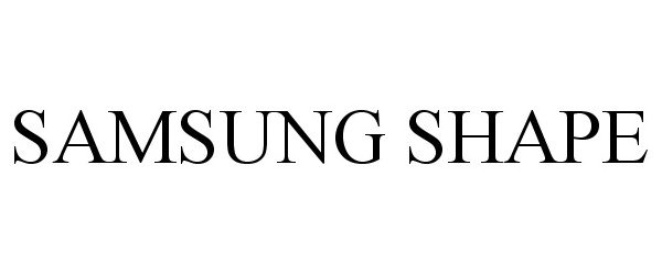Trademark Logo SAMSUNG SHAPE