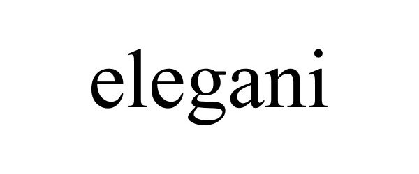 Trademark Logo ELEGANI