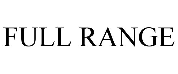 Trademark Logo FULL RANGE