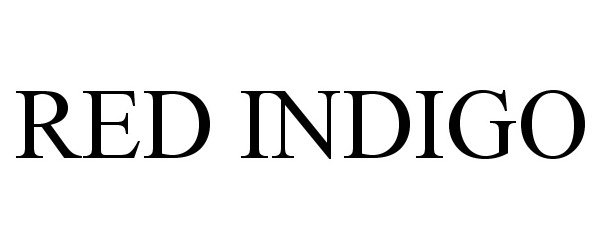Trademark Logo RED INDIGO