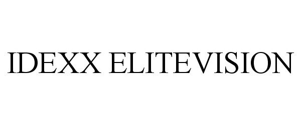 Trademark Logo IDEXX ELITEVISION