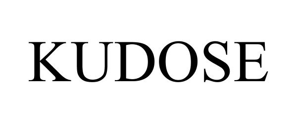 Trademark Logo KUDOSE