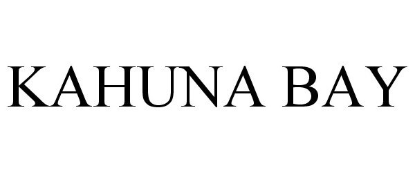 Trademark Logo KAHUNA BAY