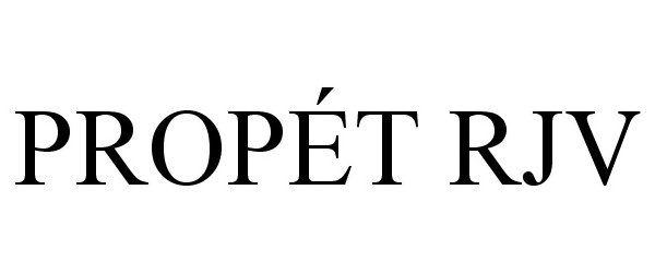 Trademark Logo PROPÃT RJV