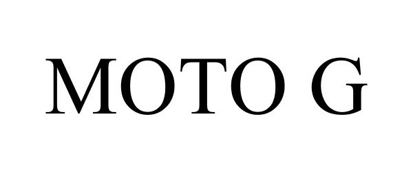 Trademark Logo MOTO G