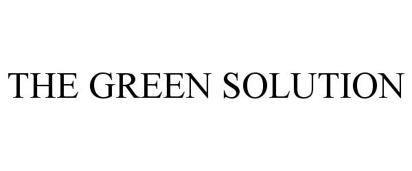 Trademark Logo THE GREEN SOLUTION