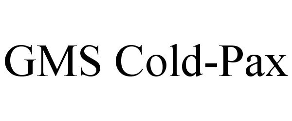 Trademark Logo GMS COLD-PAX