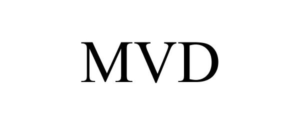 Trademark Logo MVD