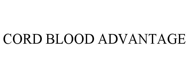  CORD BLOOD ADVANTAGE