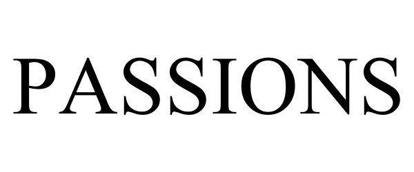Trademark Logo PASSIONS