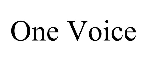 Trademark Logo ONE VOICE