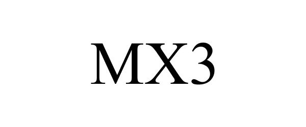 Trademark Logo MX3