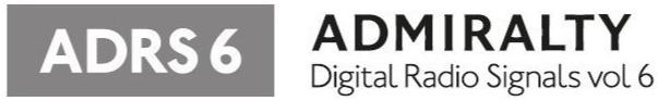 Trademark Logo ADRS 6 ADMIRALTY DIGITAL RADIO SIGNALS VOL 6
