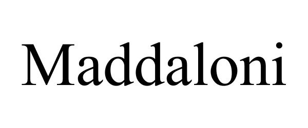 Trademark Logo MADDALONI