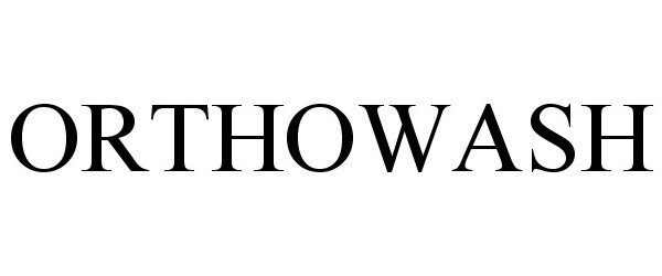 Trademark Logo ORTHOWASH