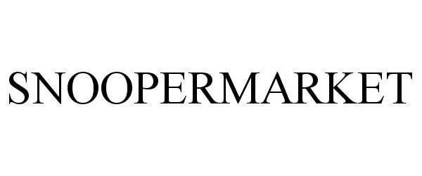 Trademark Logo SNOOPERMARKET