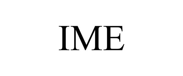 Trademark Logo IME