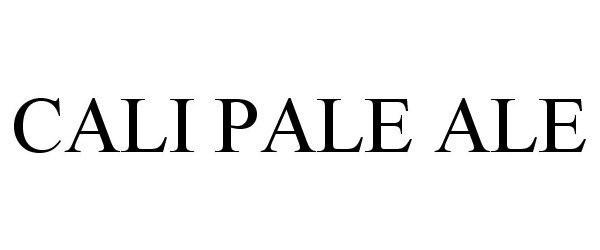 Trademark Logo CALI PALE ALE