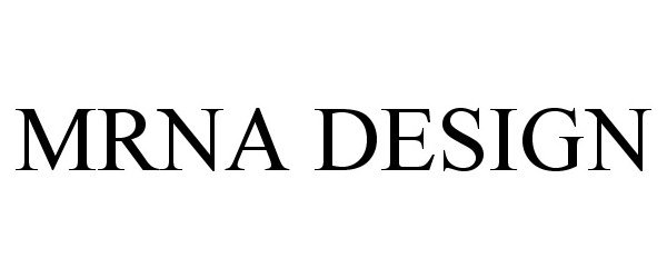 Trademark Logo MRNA DESIGN