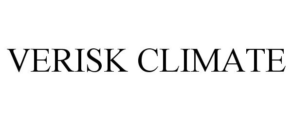 Trademark Logo VERISK CLIMATE