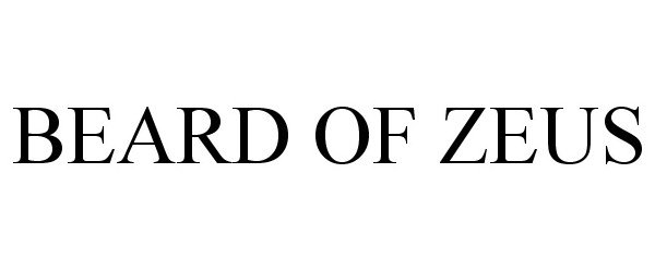 Trademark Logo BEARD OF ZEUS