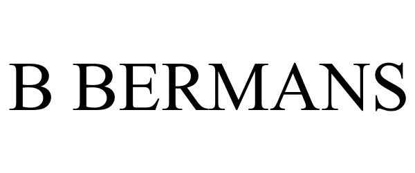 Trademark Logo B BERMANS