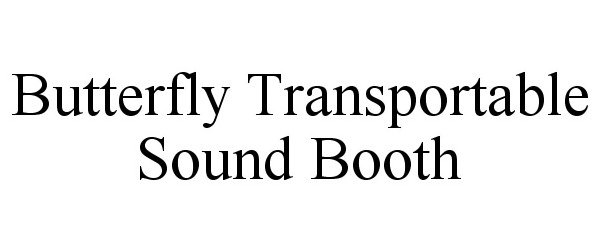  BUTTERFLY TRANSPORTABLE SOUND BOOTH