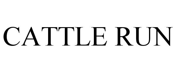 Trademark Logo CATTLE RUN