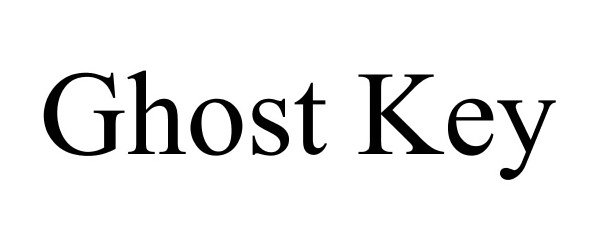 Trademark Logo GHOST KEY