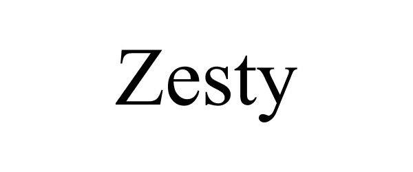 Trademark Logo ZESTY