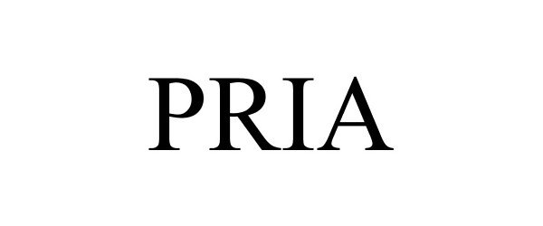 Trademark Logo PRIA