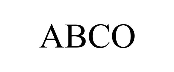 Trademark Logo ABCO
