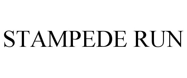 Trademark Logo STAMPEDE RUN