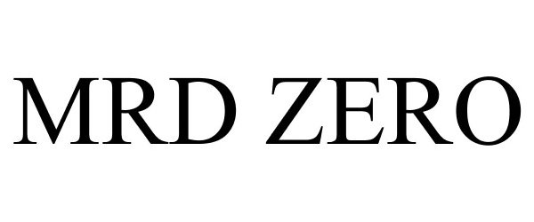 Trademark Logo MRD ZERO