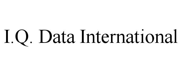  I.Q. DATA INTERNATIONAL