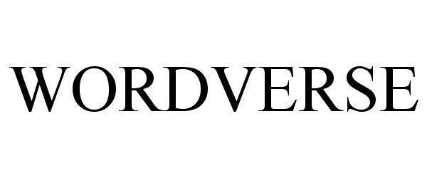 Trademark Logo WORDVERSE