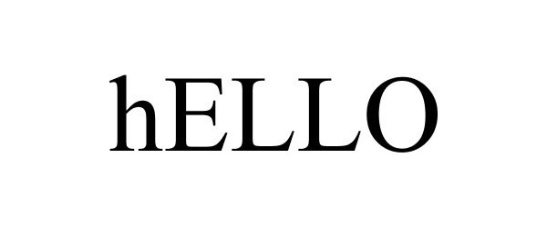 Trademark Logo HELLO