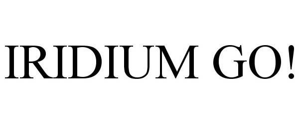 Trademark Logo IRIDIUM GO!