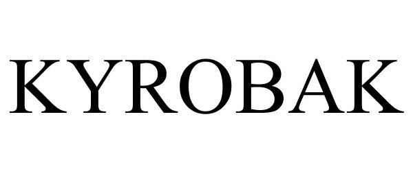 Trademark Logo KYROBAK