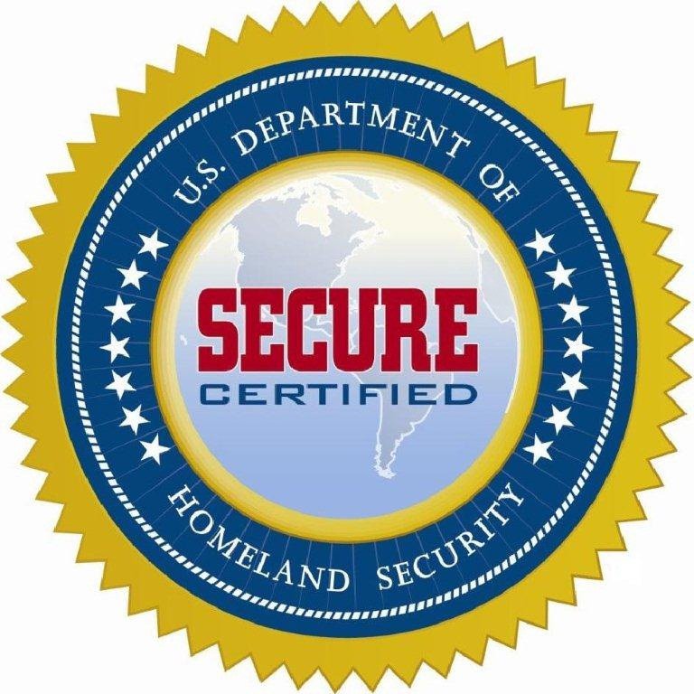 Trademark Logo U.S. DEPARTMENT OF HOMELAND SECURITY SECURE CERTIFIED