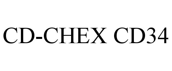 Trademark Logo CD-CHEX CD34