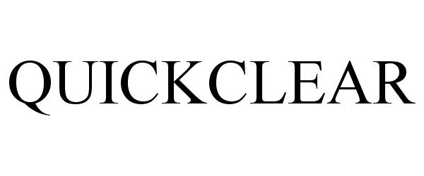 Trademark Logo QUICKCLEAR