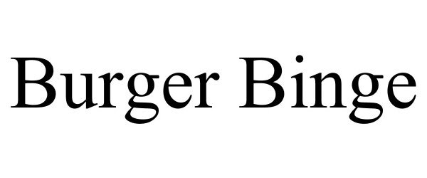  BURGER BINGE