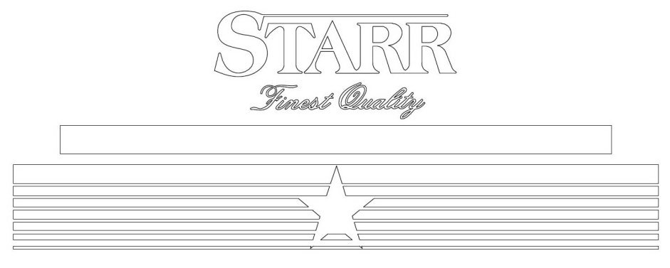 Trademark Logo STARR FINEST QUALITY
