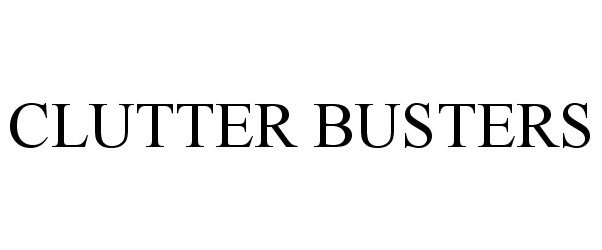  CLUTTER BUSTERS