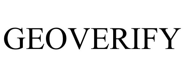 Trademark Logo GEOVERIFY