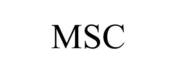 Trademark Logo MSC