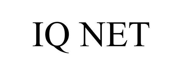 Trademark Logo IQ NET
